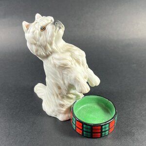 Franklin Mint Westie Dog Figurine Votive Candle Holder West Highland Terrier